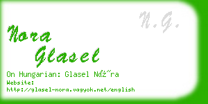 nora glasel business card